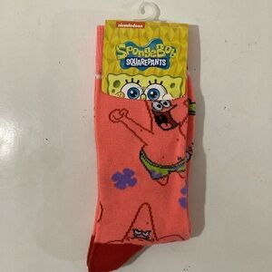 Bioworld SpongeBob Patrick Pink Socks